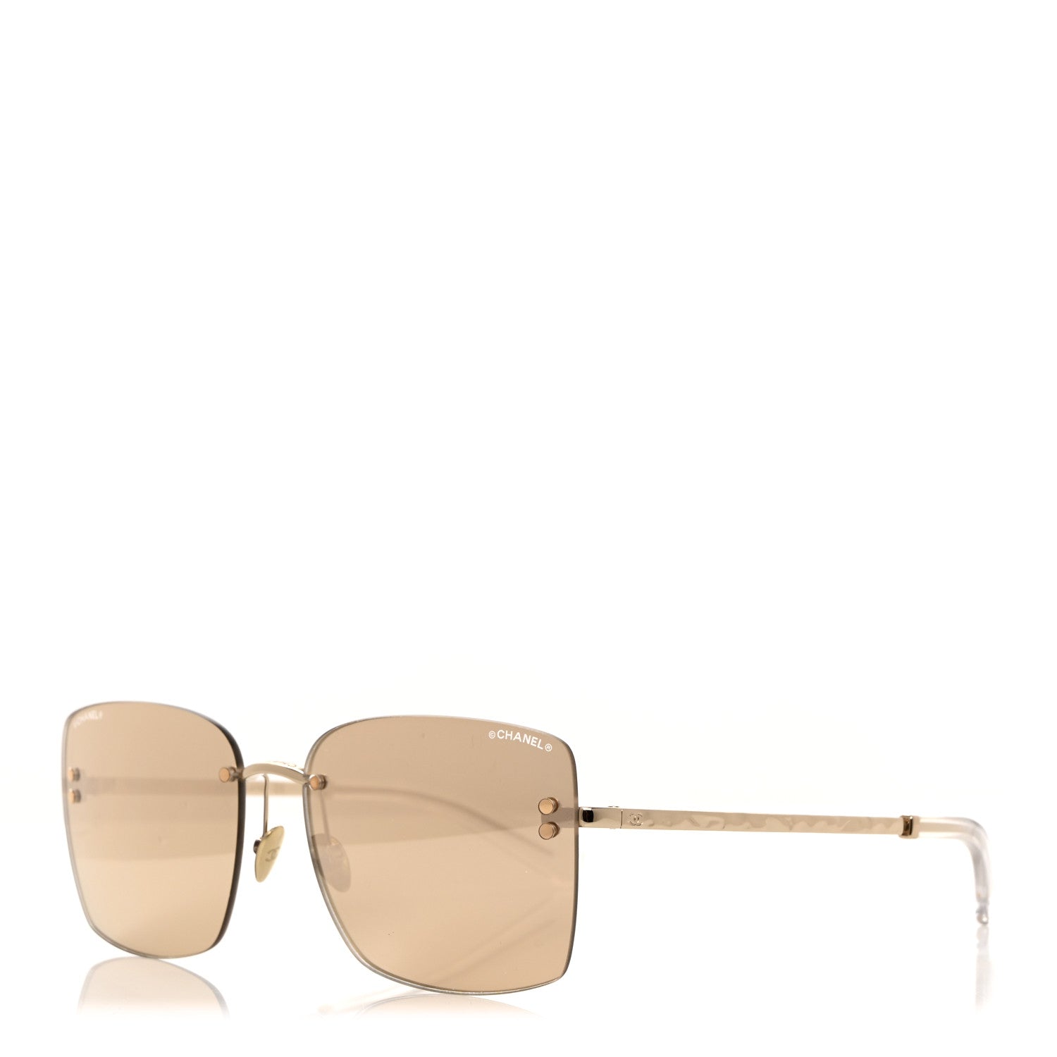 Chanel Metal Square Sunglasses 71309 Gold 1 of 8