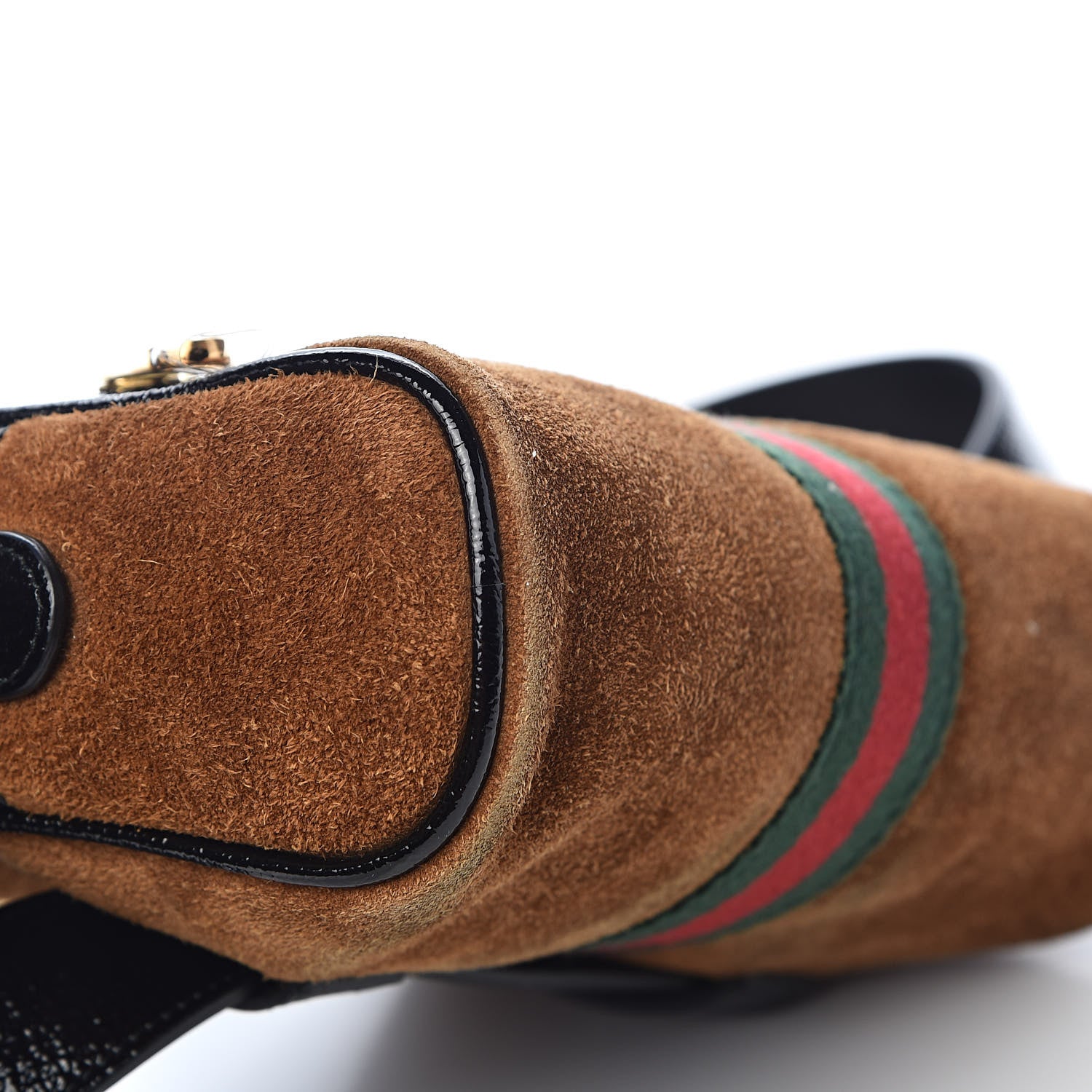 Gucci Suede Small Ophidia Belt Bag 85 34 Brown 8 of 10
