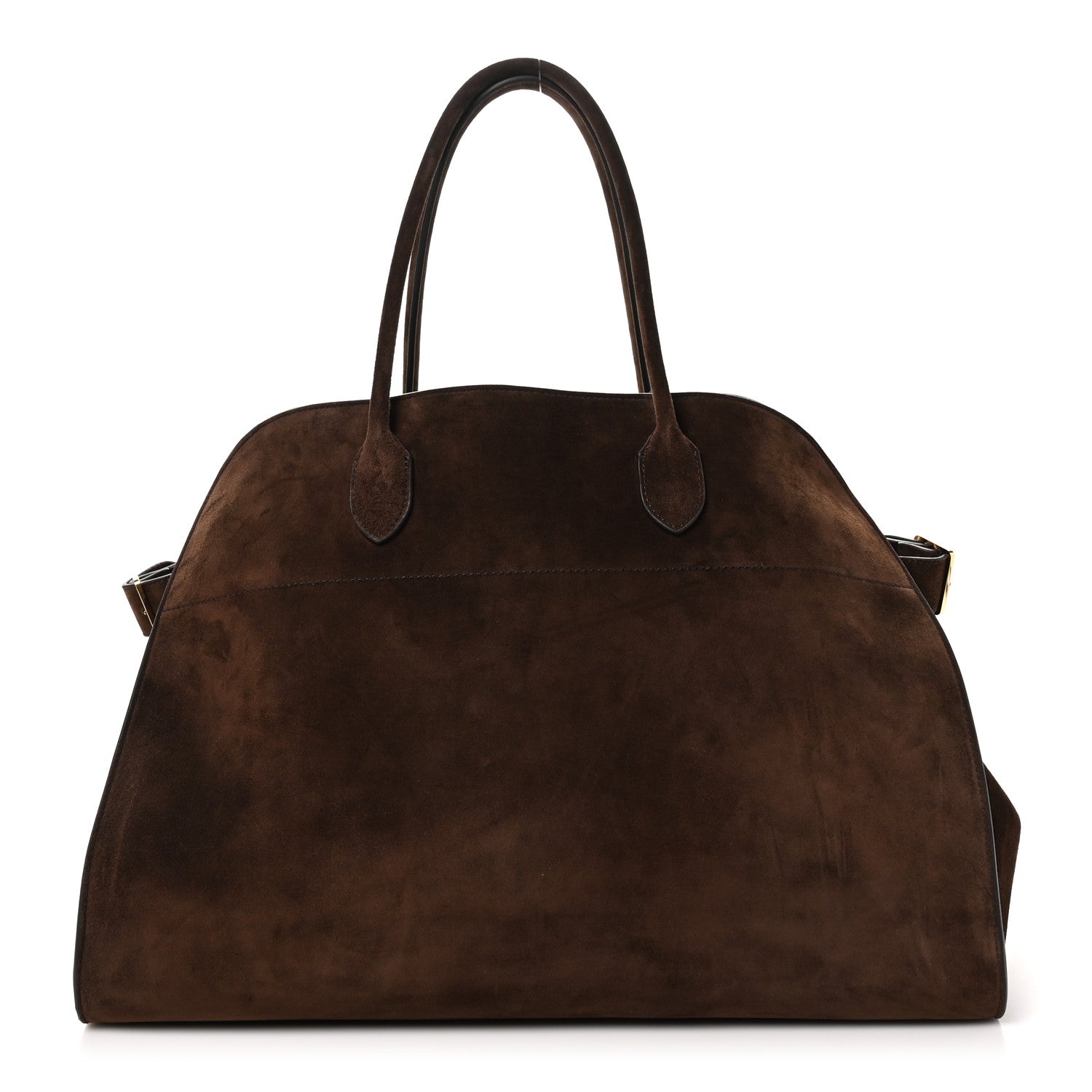The Row Suede Calfskin Soft Margaux 17 Mocha 1 of 9