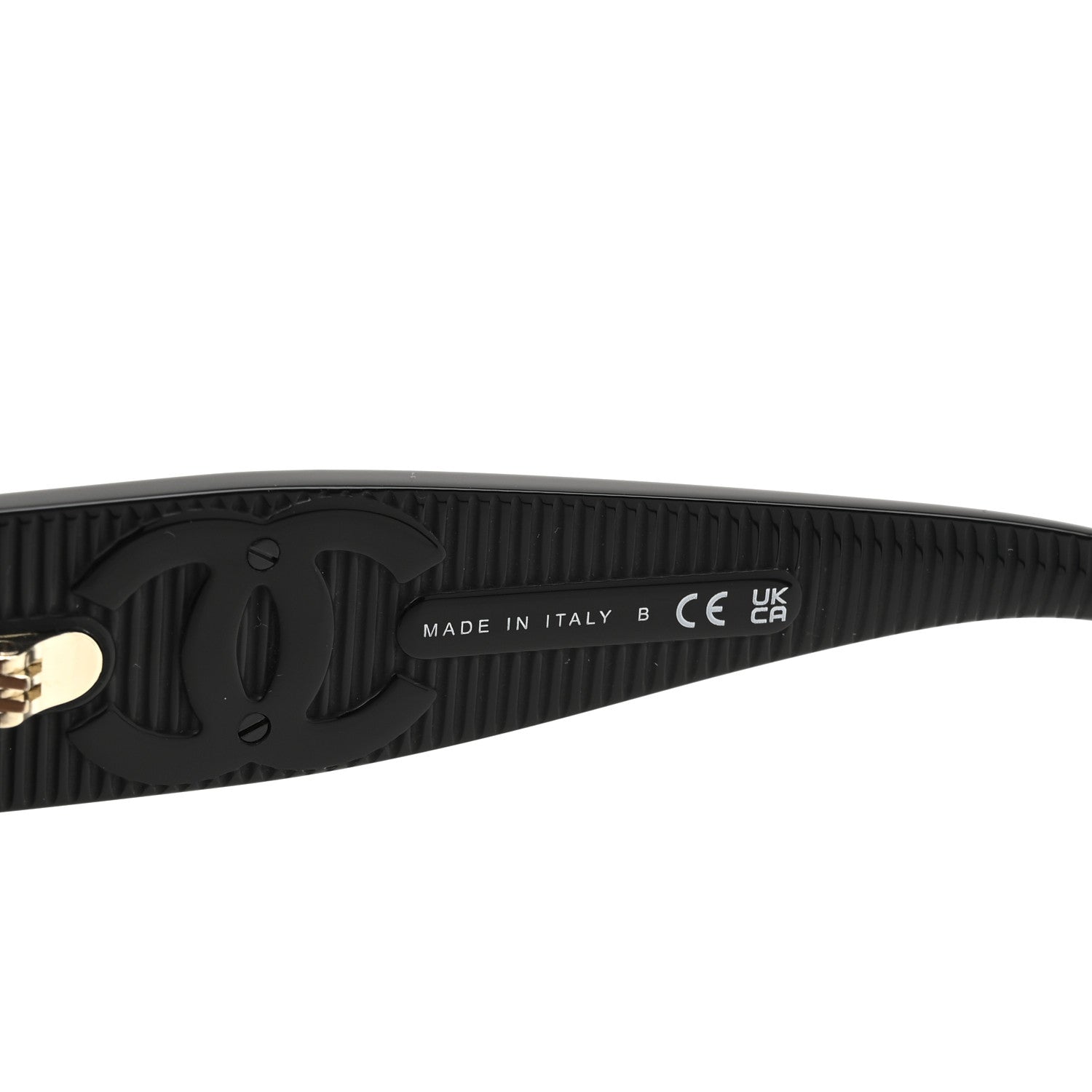 Chanel Acetate Shield Sunglasses 5495 Black 6 of 7