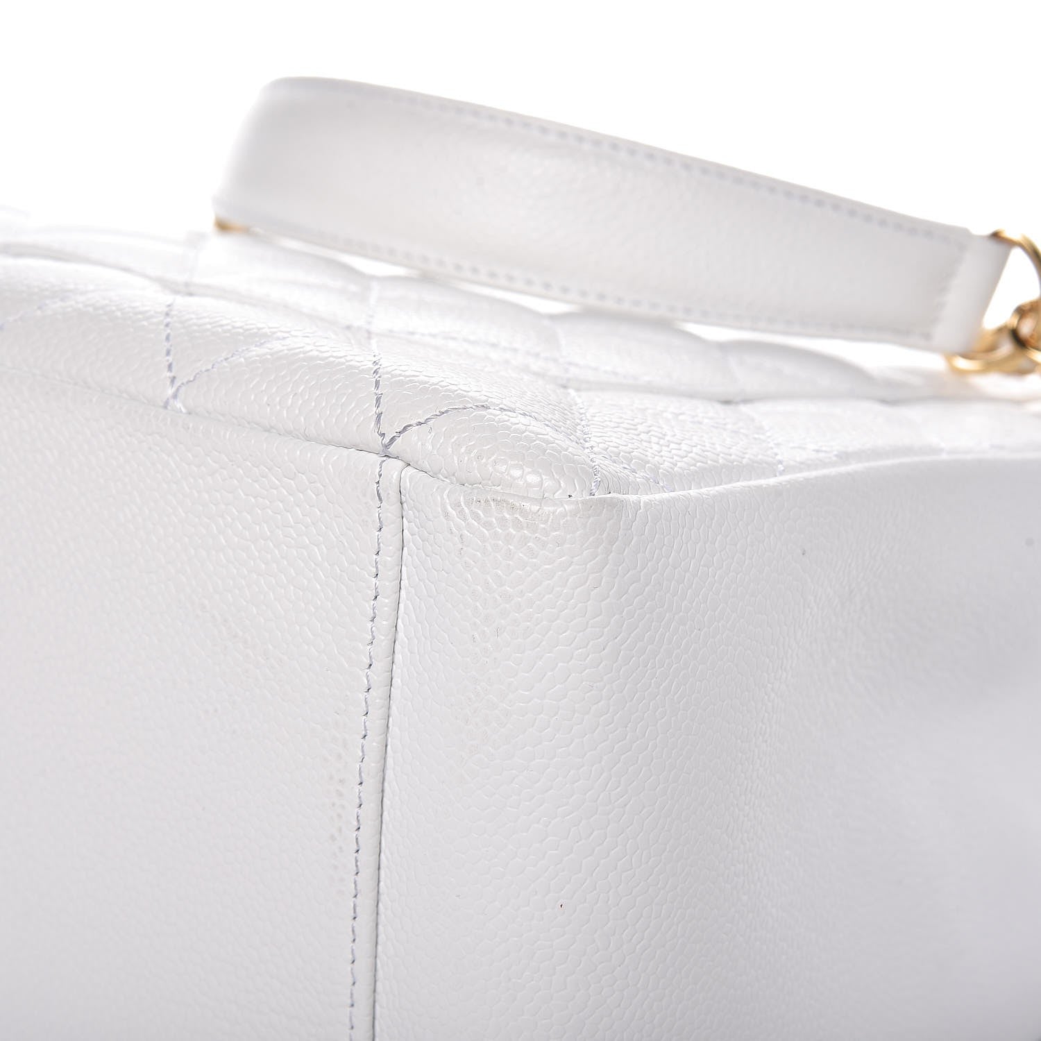 Chanel Caviar Quilted Grand Shopping Tote GST White 11 of 11