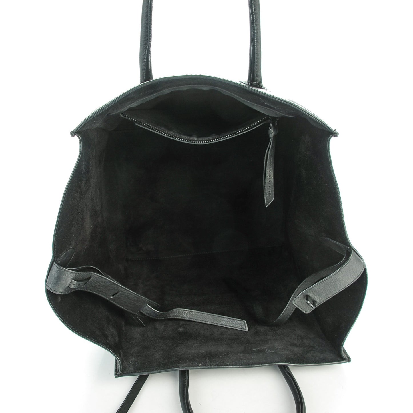 Supple Calfskin Medium Phantom Luggage Black