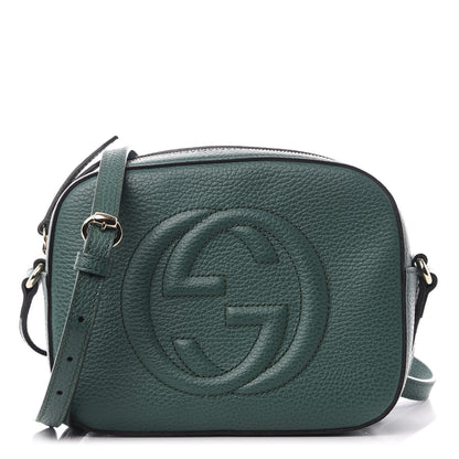 Gucci Pebbled Calfskin Small Soho Disco Bag Emerald Green 1 of 8