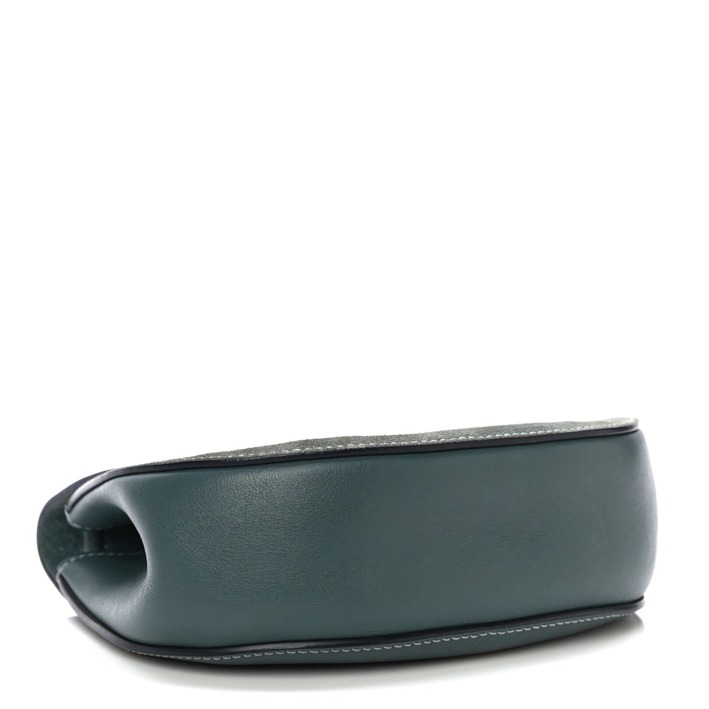 Suede Smooth Calfskin Mini Drew Shoulder Bag Cloudy Blue