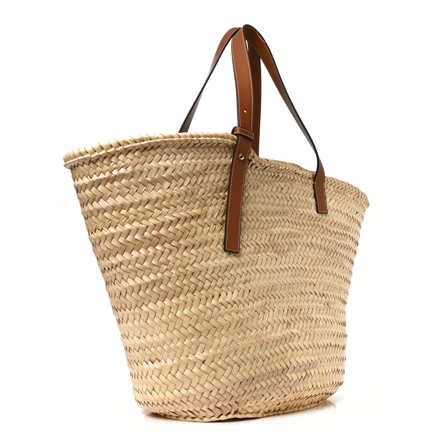 Raffia Large Basket Tote Bag Natural Tan