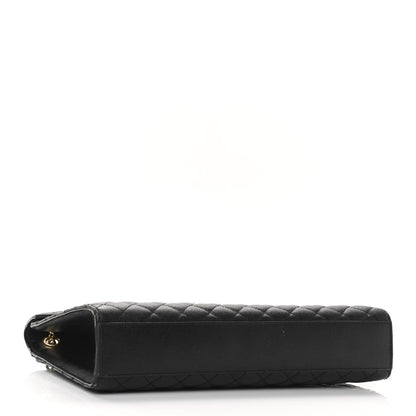 Saint Laurent Grain De Poudre Textured Mixed Matelasse Large Triquilt Monogram Satchel Black 4 of 12