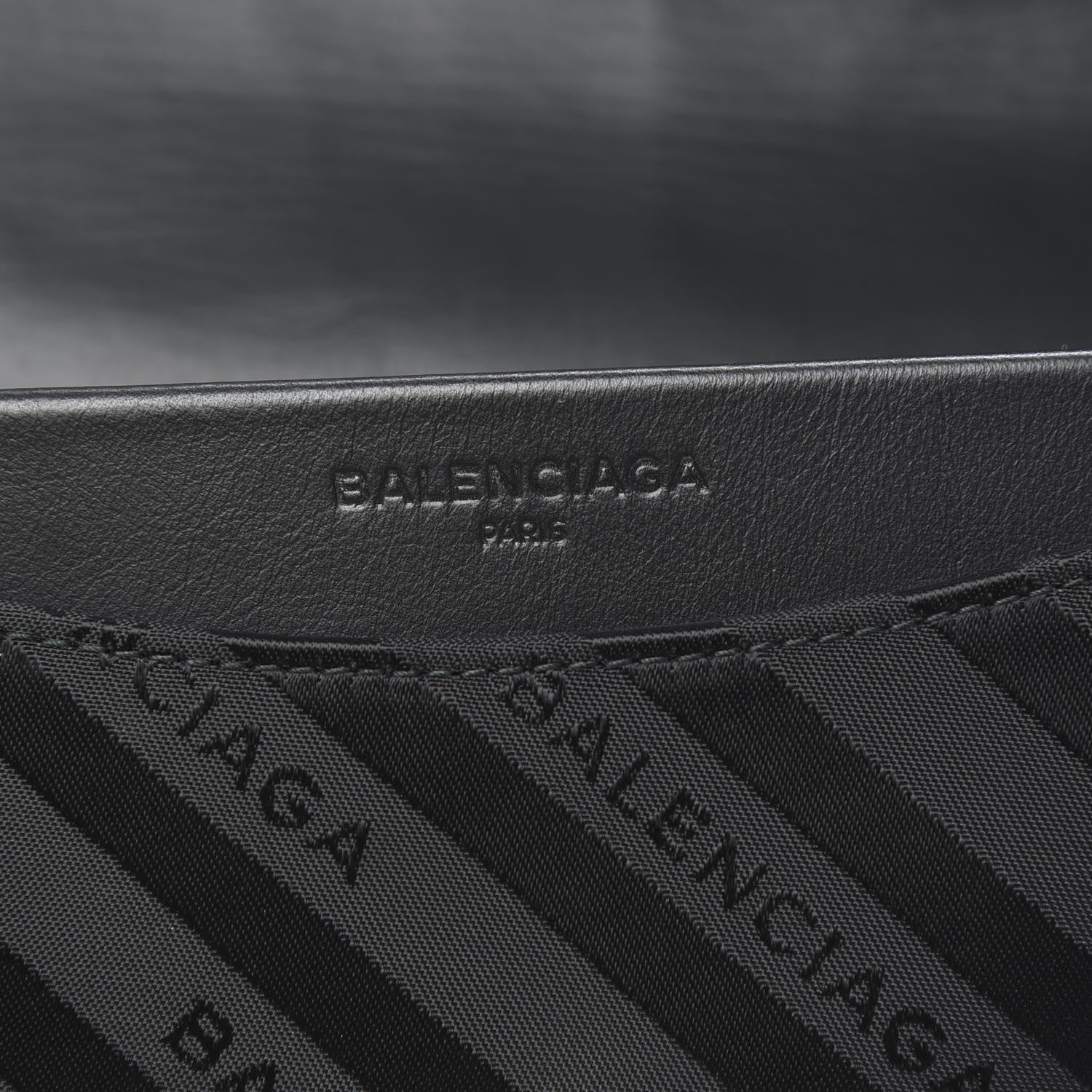 Balenciaga Nylon Jacquard Diagonal Logo Medium Scarf Lock Chain Shoulder Bag Black Red 6 of 9