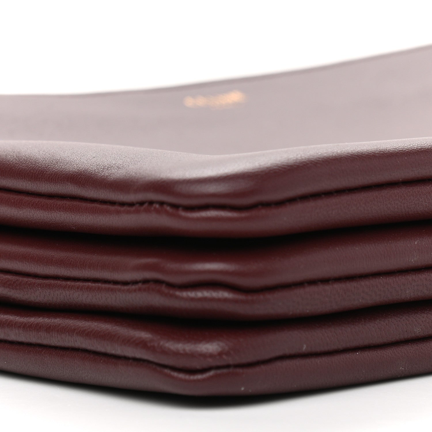Celine Smooth Lambskin Small Trio Crossbody Bag Burgundy 10 of 12