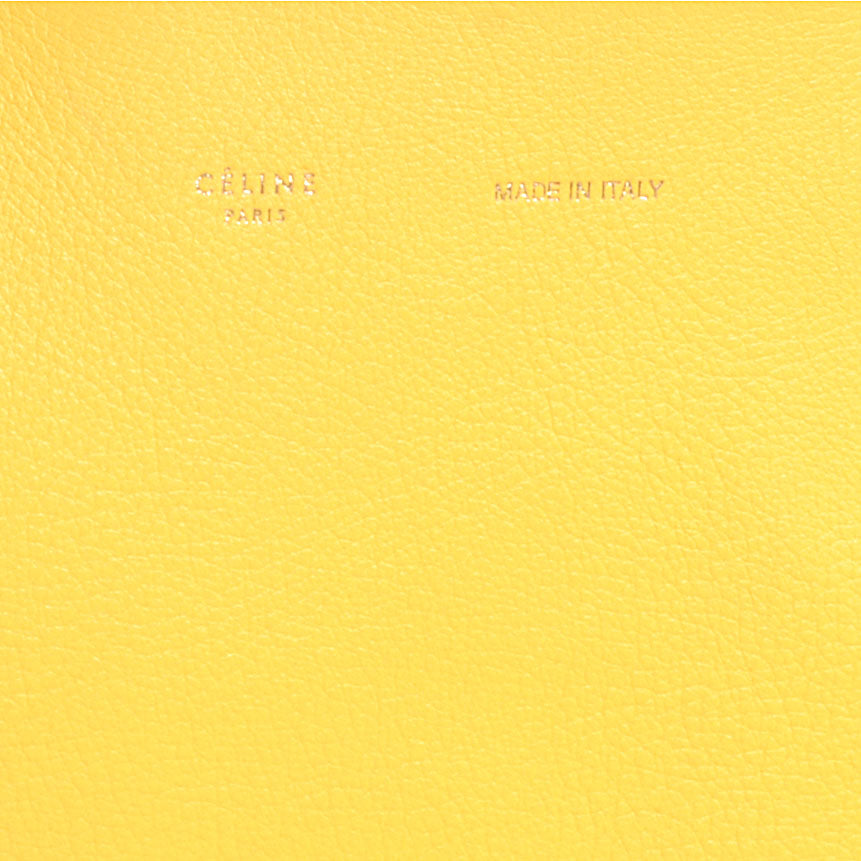 Celine Calfskin Medium Horizontal Cabas Phantom Sun Yellow 6 of 8