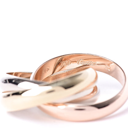 Cartier 18K Pink Yellow White Gold Classic Trinity Ring 52 6 4 of 4