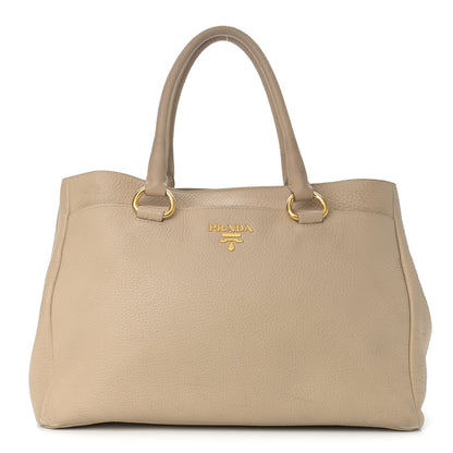 Prada Vitello Daino Tote Sabbia 1 of 14