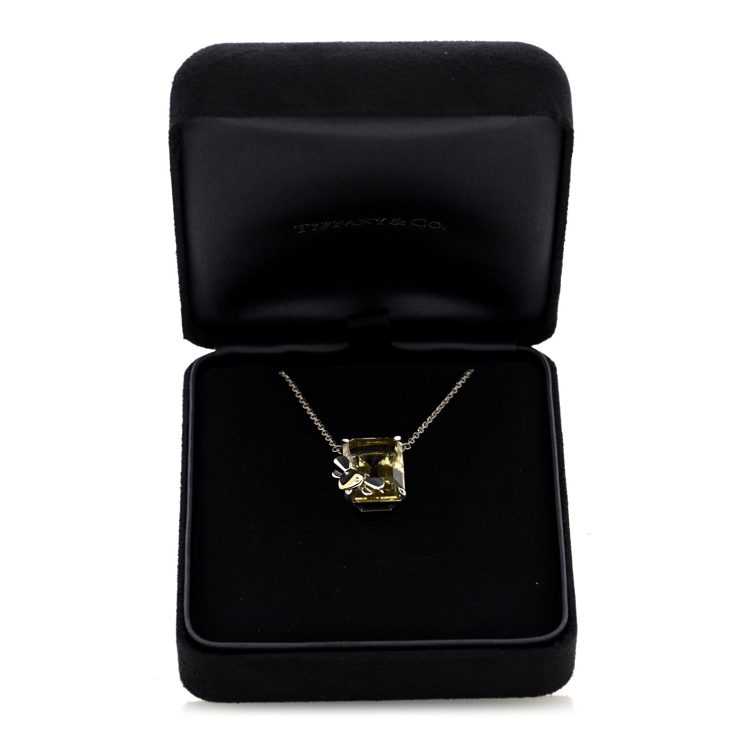 Tiffany Sterling Silver 18K Rose Gold Yellow Quartz Return to Tiffany Love Bugs Ladybug Necklace 6 of 6