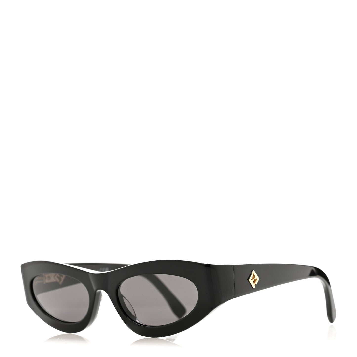 Acetate FF Diamonds Cat Eye Sunglasses FE40177U Black