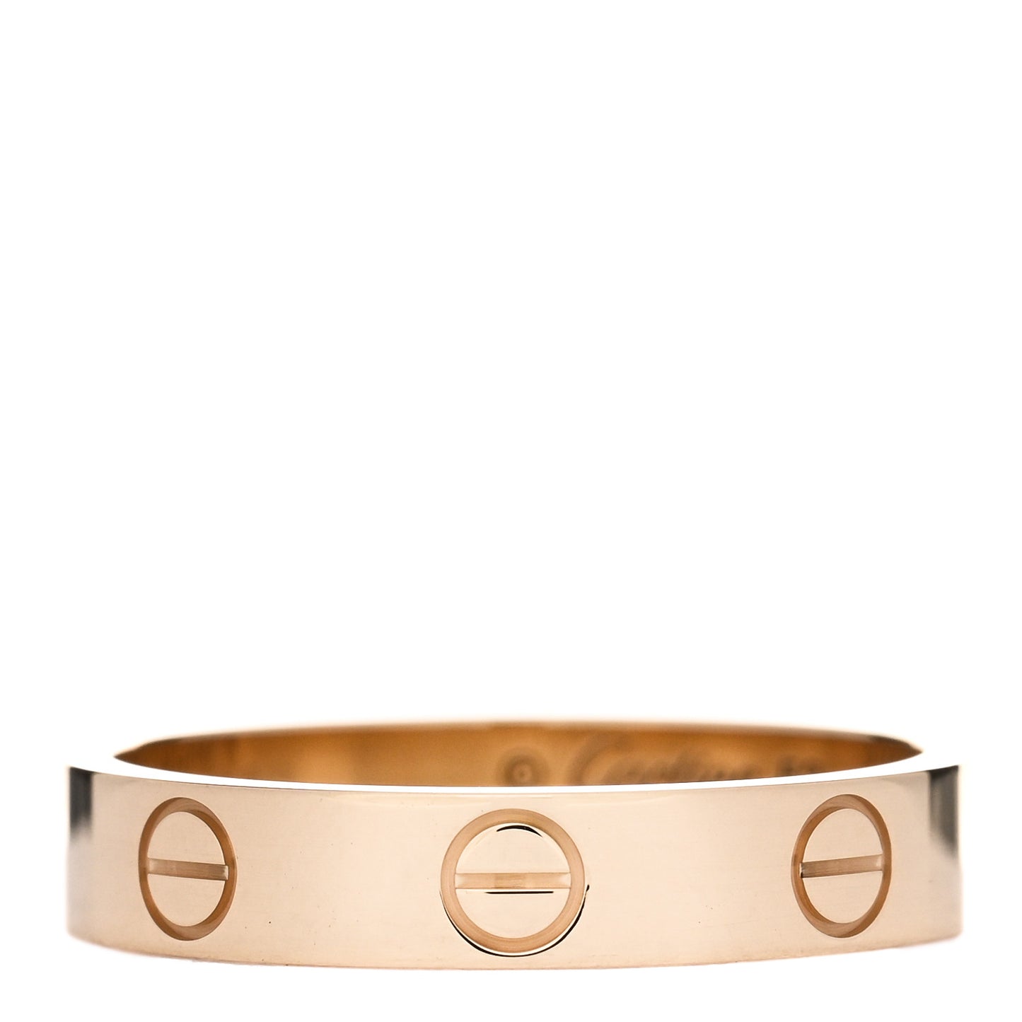 18K Yellow Gold 3.5mm LOVE Wedding Band Ring 52 6