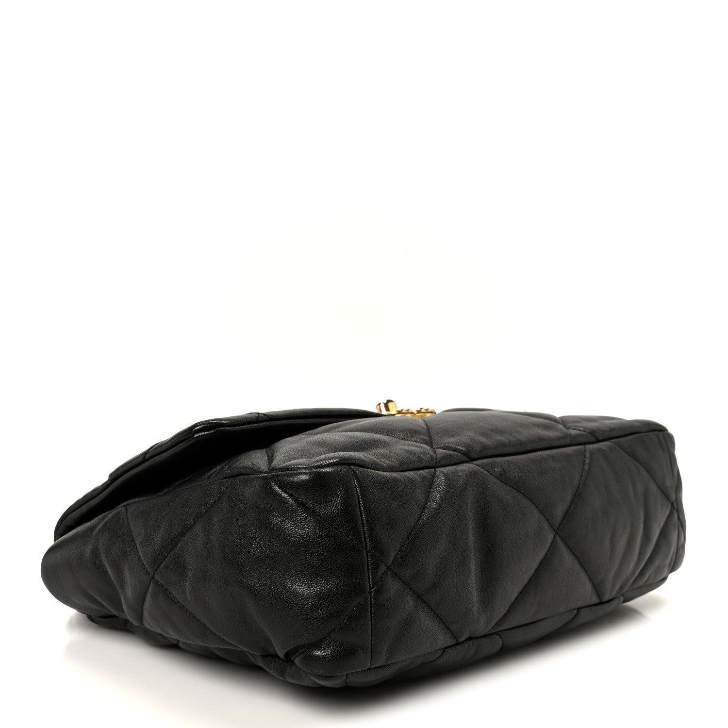 Chanel Goatskin Quilted Large Chanel 19 Flap Black 4 of 10