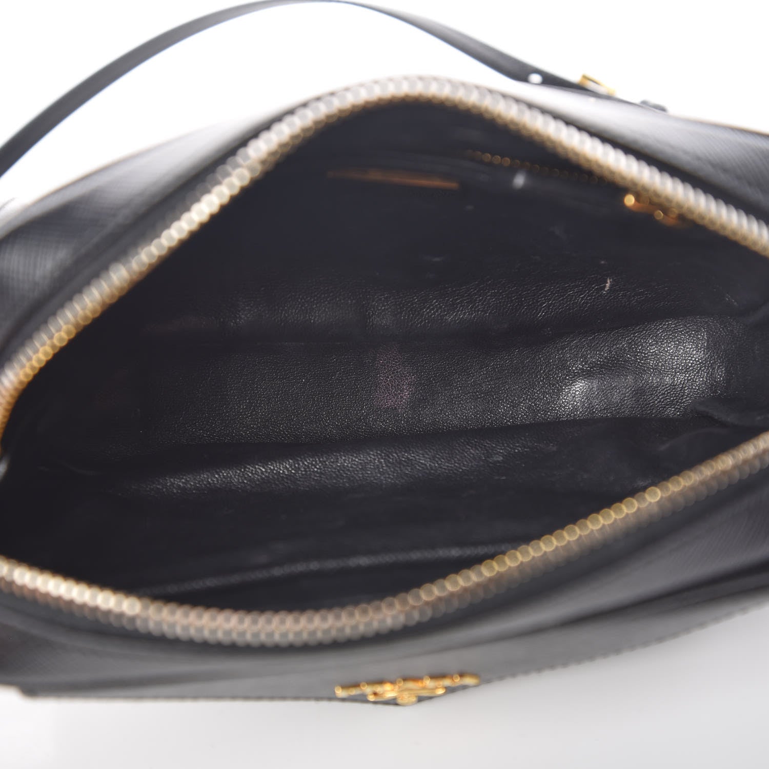 Prada Saffiano Small Camera Crossbody Bag Black 5 of 8