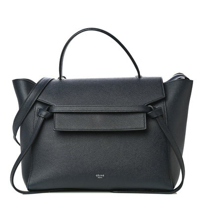 Celine Grained Calfskin Mini Belt Bag Navy 1 of 12