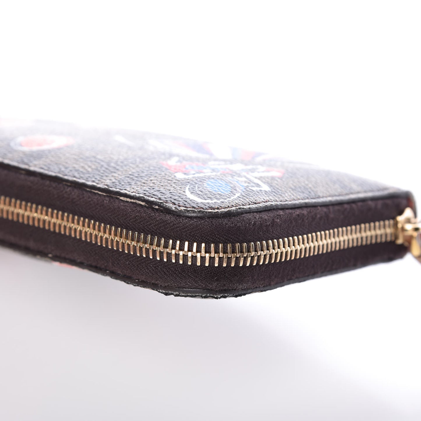 Zucca Spalmati Saint Bamboline Zip Around Wallet Tobacco
