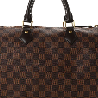 Louis Vuitton Damier Ebene Speedy 30 7 of 9