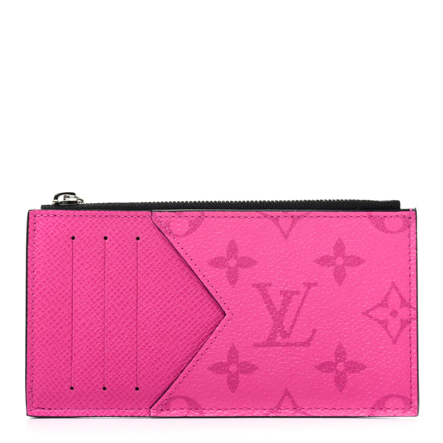Louis Vuitton Taigarama Coin Card Holder Fuchsia 1 of 7