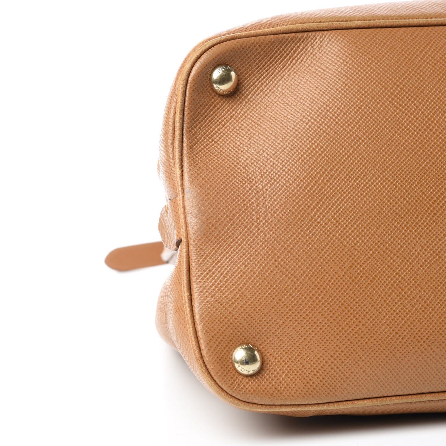 Saffiano Cuir Open Promenade Tote Caramel