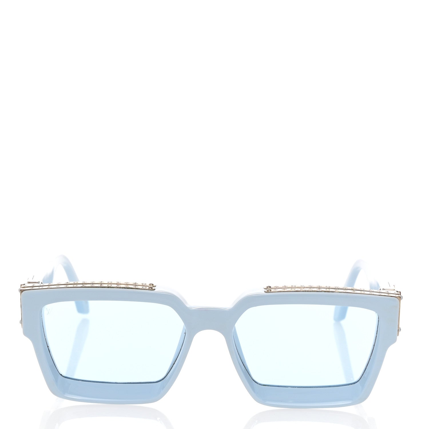 Louis Vuitton Acetate 1.1 Millionaires Sunglasses Z1327E Pale Blue 3 of 8
