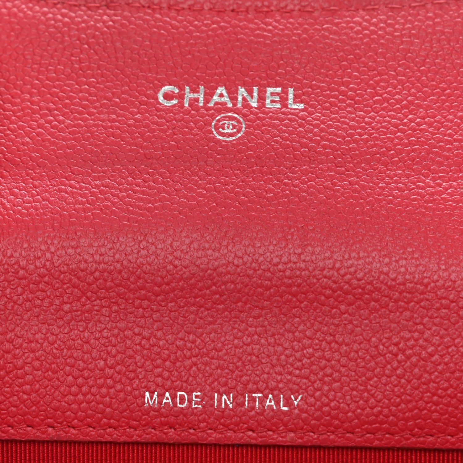 Chanel Caviar Chevron Quilted Flap Card Holder Red 6 of 11