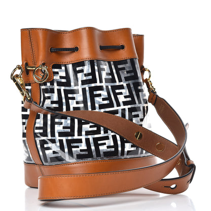 Fendi TPU FF Vitello Aura F is Fendi Grande Mon Tresor Bucket Bag Black Cuoio 3 of 11
