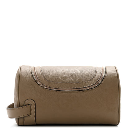 Gucci Piuma Calfskin Jumbo GG Embossed Small Toiletry Case Good Taupe 1 of 9