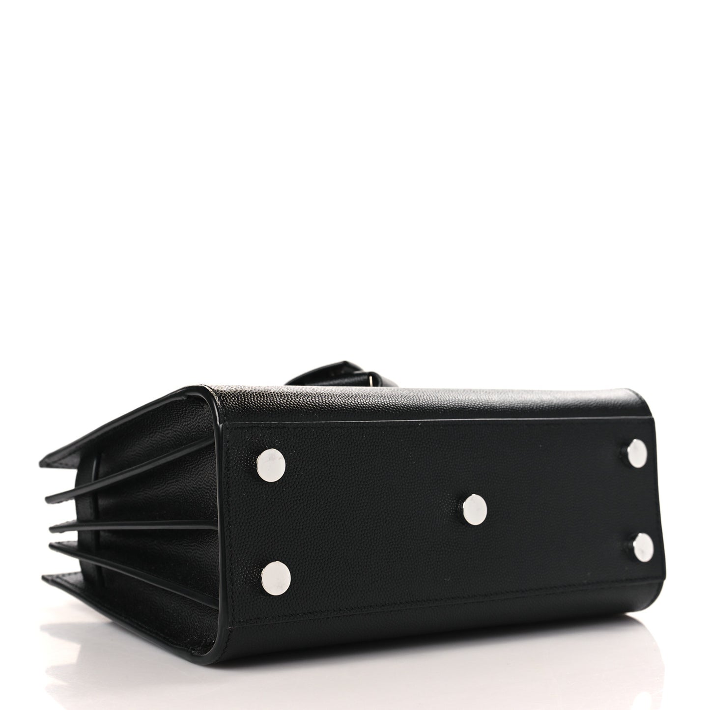 Grained Calfskin Nano Sac De Jour Black