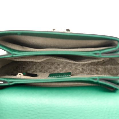 Gucci Dollar Calfskin Interlocking G Crossbody Bag Emerald 5 of 12
