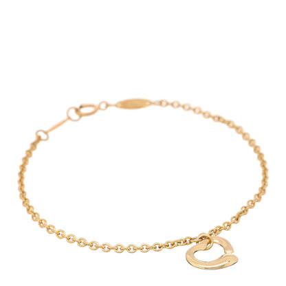 Tiffany 18K Yellow Gold Elsa Peretti Open Heart Bracelet 1 of 4