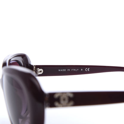 Chanel Crystal CC Sunglasses 5151-B Burgundy 6 of 6