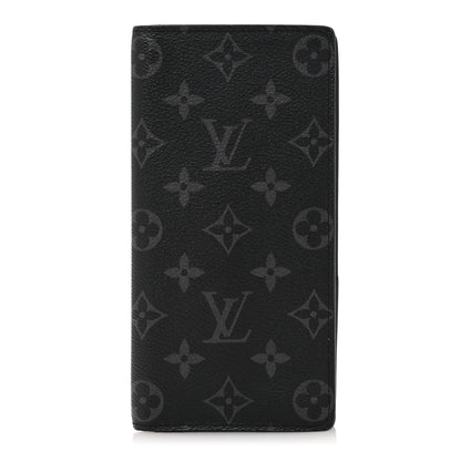 Louis Vuitton Monogram Eclipse Brazza Wallet 1 of 9