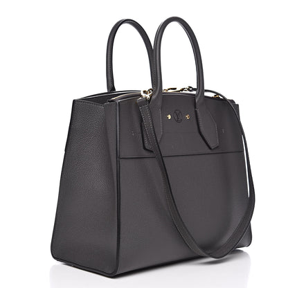 Louis Vuitton Taurillon City Steamer MM Gris 3 of 10
