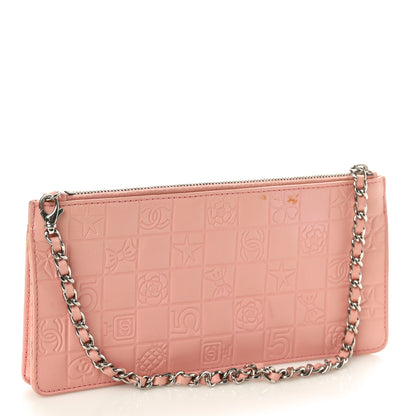 Chanel Lambskin Precious Symbols Pochette Pink 3 of 9