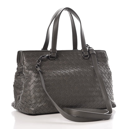 Bottega Veneta Nappa Intrecciato Medium Top Handle Tote Grey 3 of 11