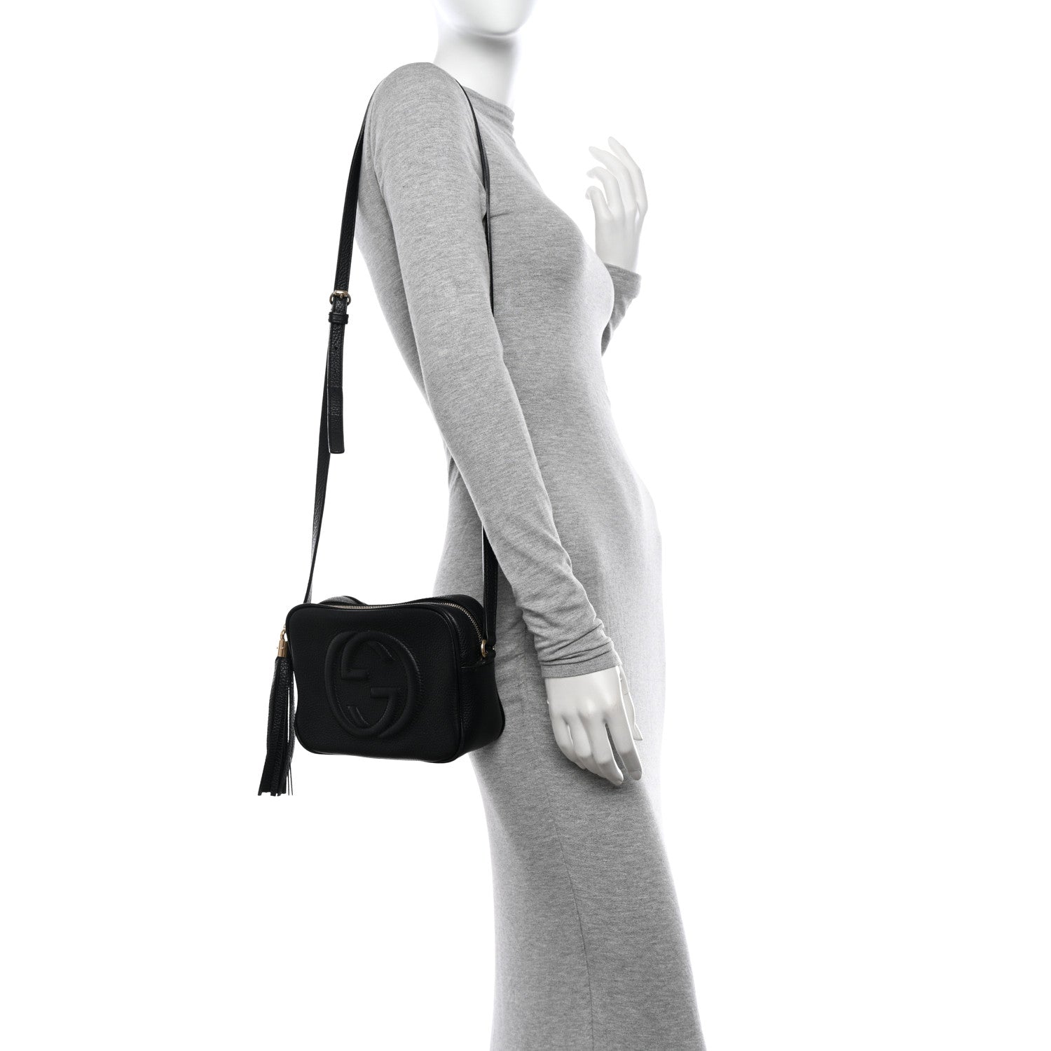 Gucci Pebbled Calfskin Small Soho Disco Bag Black 2 of 17