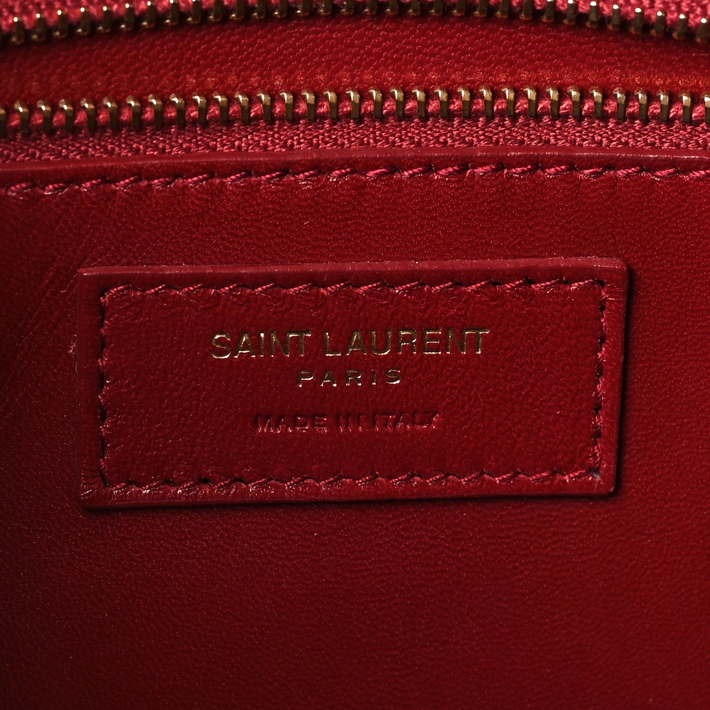 Smooth Calfskin Carre Satchel Opyum Red
