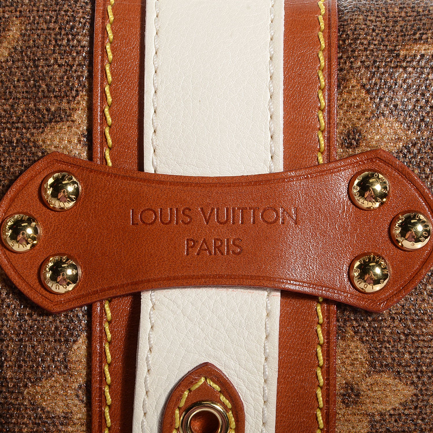 Louis Vuitton Monogram Rayures Tisse Clutch Red 8 of 8