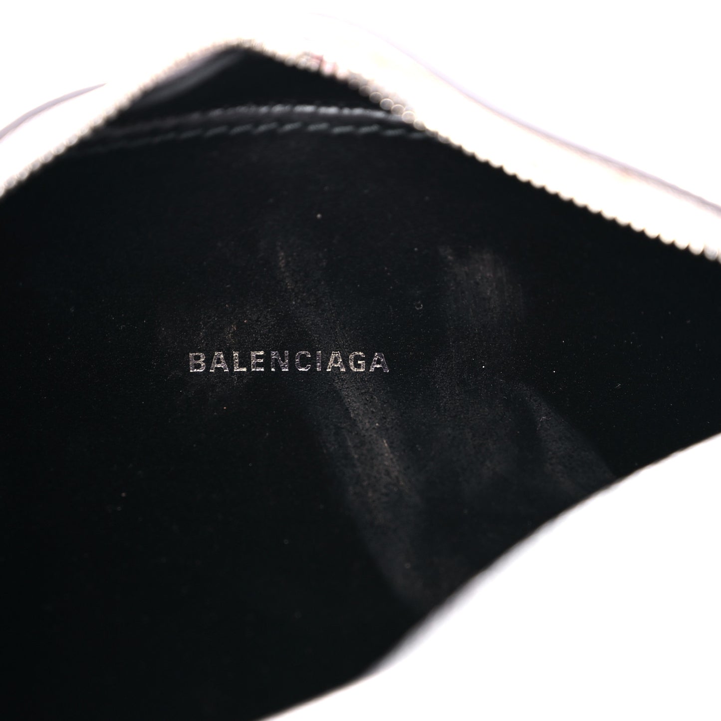 Metallic Goatskin Logo XS Everyday Camera Bag Argent Black