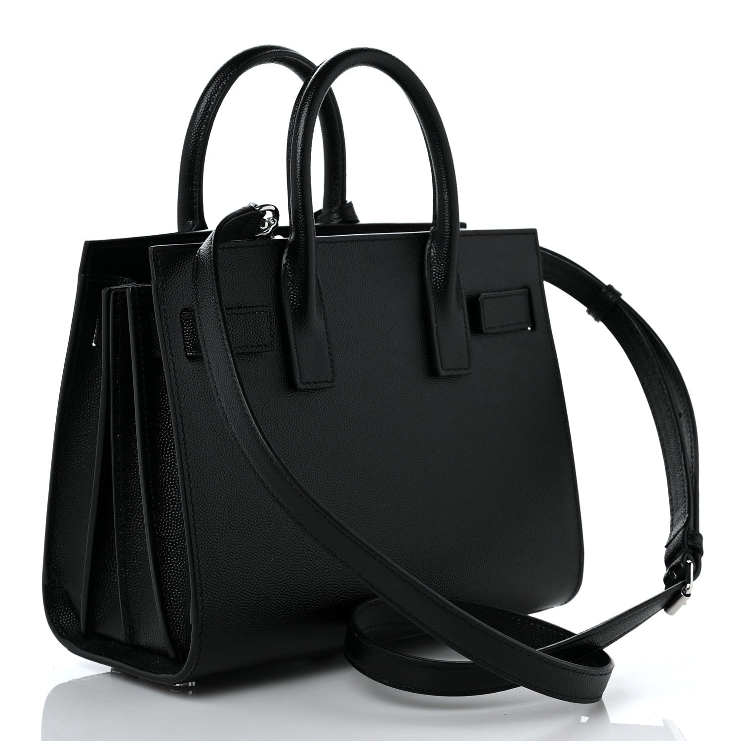 Saint Laurent Grain De Poudre Nano Sac De Jour Black 3 of 9