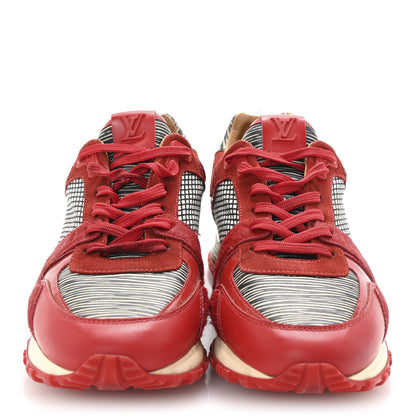 Louis Vuitton Epi Calf Hair Calfskin Run Away Sneakers 36.5 Rouge 3 of 9