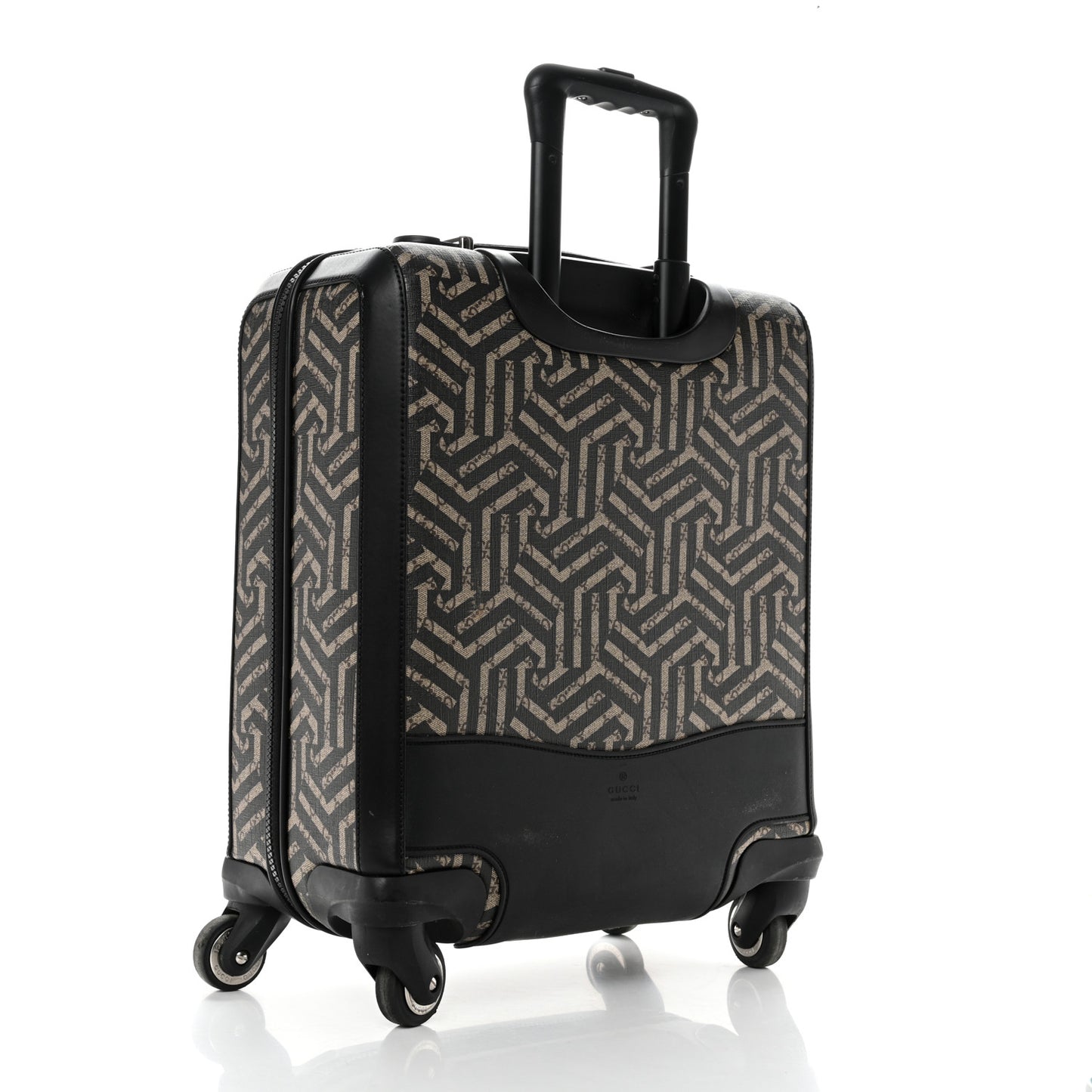 GG Supreme Monogram Caleido Carry On Trolley Black
