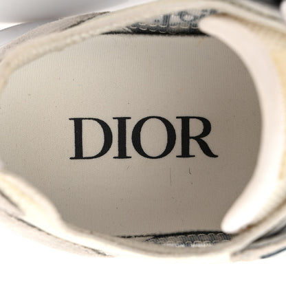 Christian Dior Suede Technical Mesh Oblique Womens B25 Runner Sneakers 37 Gray 7 of 9