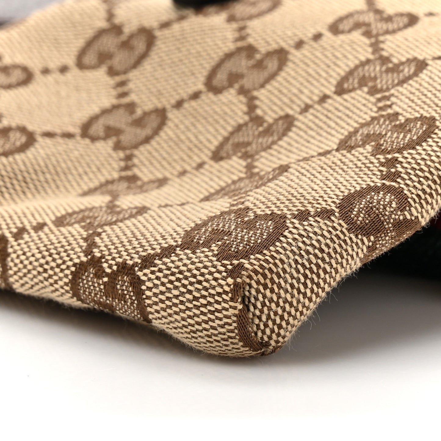 Monogram Web Belt Bag Dark Brown