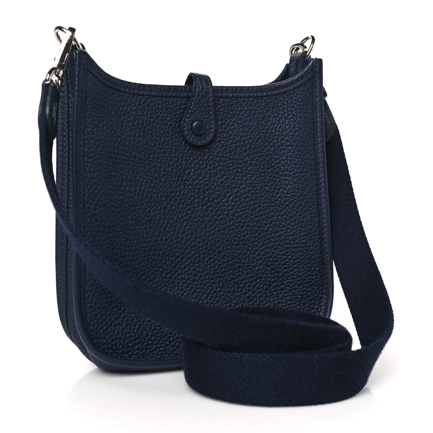 Hermes Taurillon Clemence Evelyne TPM Bleu Nuit 3 of 10