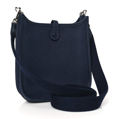 Hermes Taurillon Clemence Evelyne TPM Bleu Nuit 3 of 10