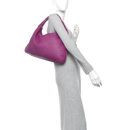 Bottega Veneta Nappa Intrecciato Large Veneta Hobo Orchid 2 of 12