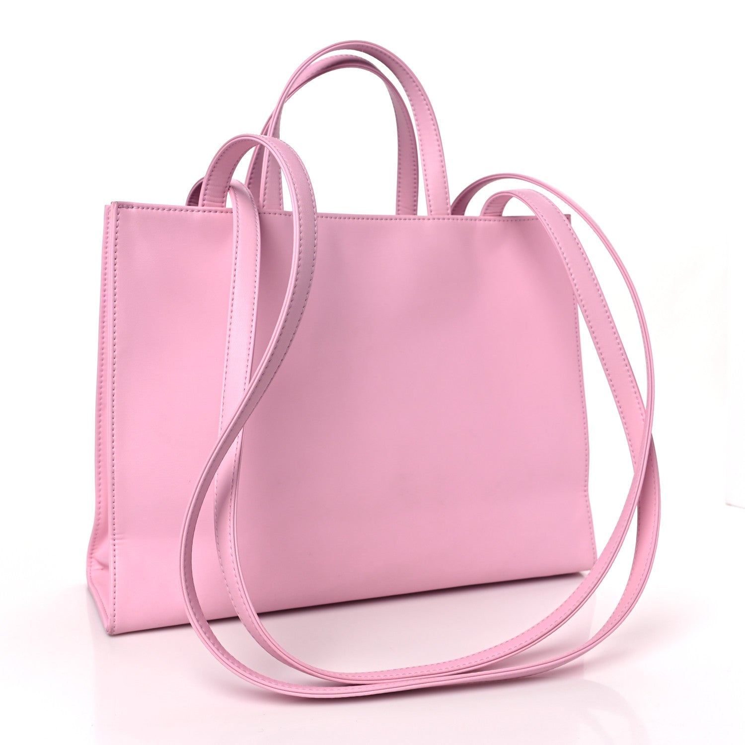 Telfar Vegan Leather Medium Shopping Bag Bubblegum 3 of 10
